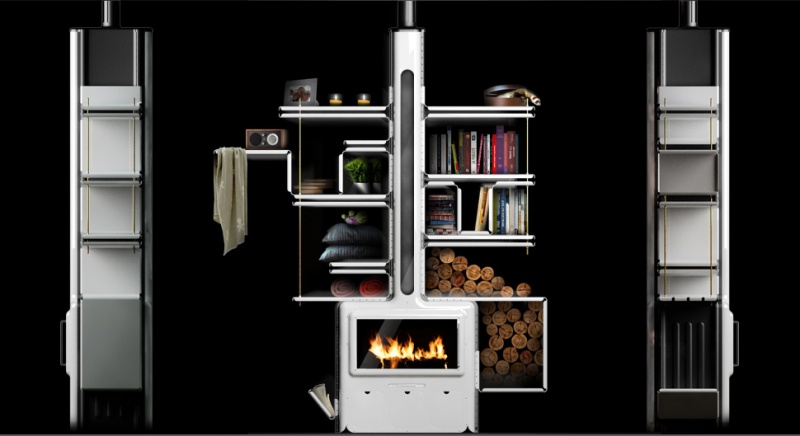 Modern Stove With Storage