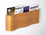Modern Wooden Magazine Wall Rack