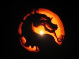 Mortal Kombat Logo Pumpkin