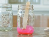 Mothers Day Diy Pink Mason Jar Vases