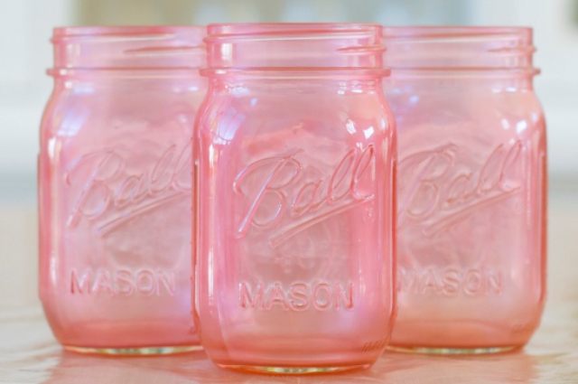 Mothers Day Diy Pink Mason Jar Vases