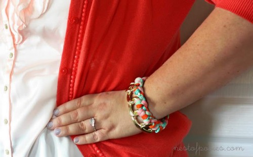 woven chain bracelet (via nestofposies-blog)