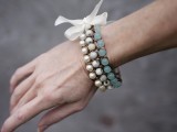 ombre bead chain bracelet