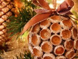 Harvested Acorns Christmas Ornament
