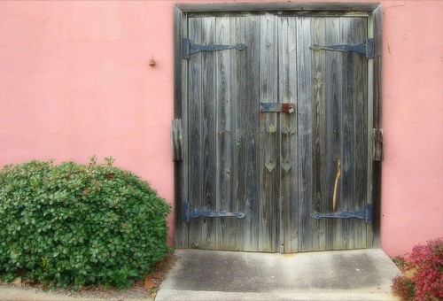 Natural Wood Front Door Design