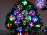 illuminated jars Christmas tree