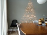 wall light Christmas tree