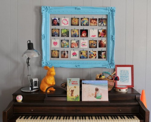 Awesome DIY Photo Frame Of An Old Picture Frame