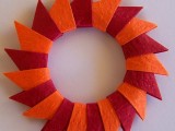 Orange And Red Wreath