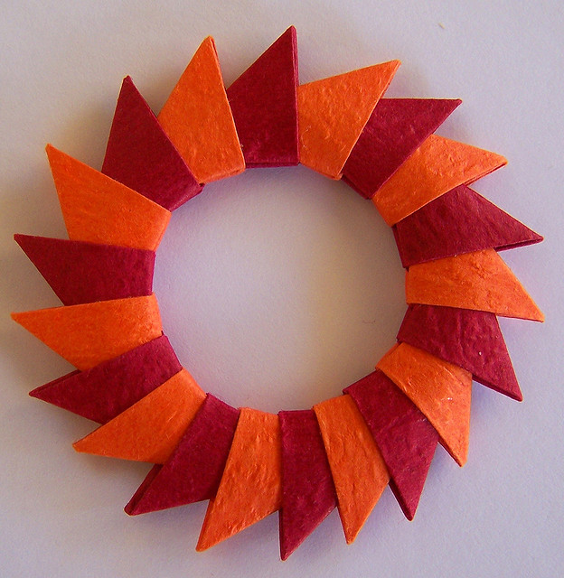 Orange And Red Wreath
