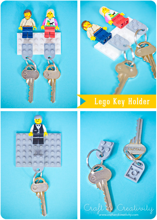 LEGO key holder (via craftandcreativity)