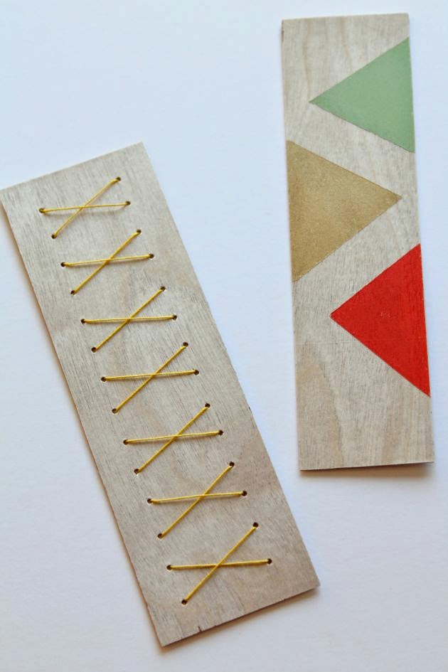 wooden bookmarks (via make-haus)