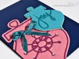 blue and pink ‘Joy’ card