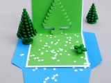 Christmas pixel pop-up cards