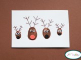 thumbprint deer cards