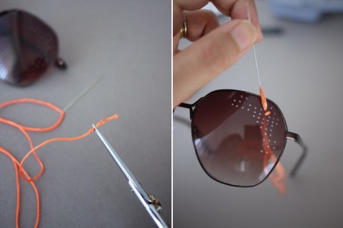 Original Diy Embroidered Sunglasses