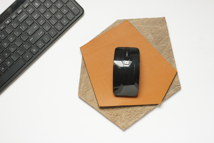 Picture Of original diy geometric leather mouse pad  1