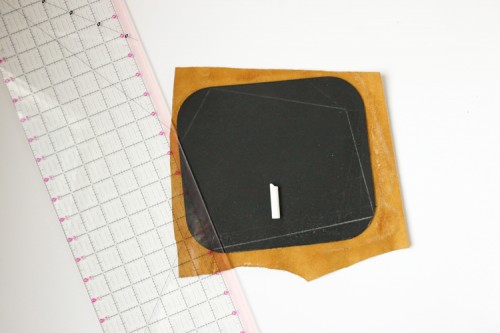 Original DIY Geometric Leather Mouse Pad