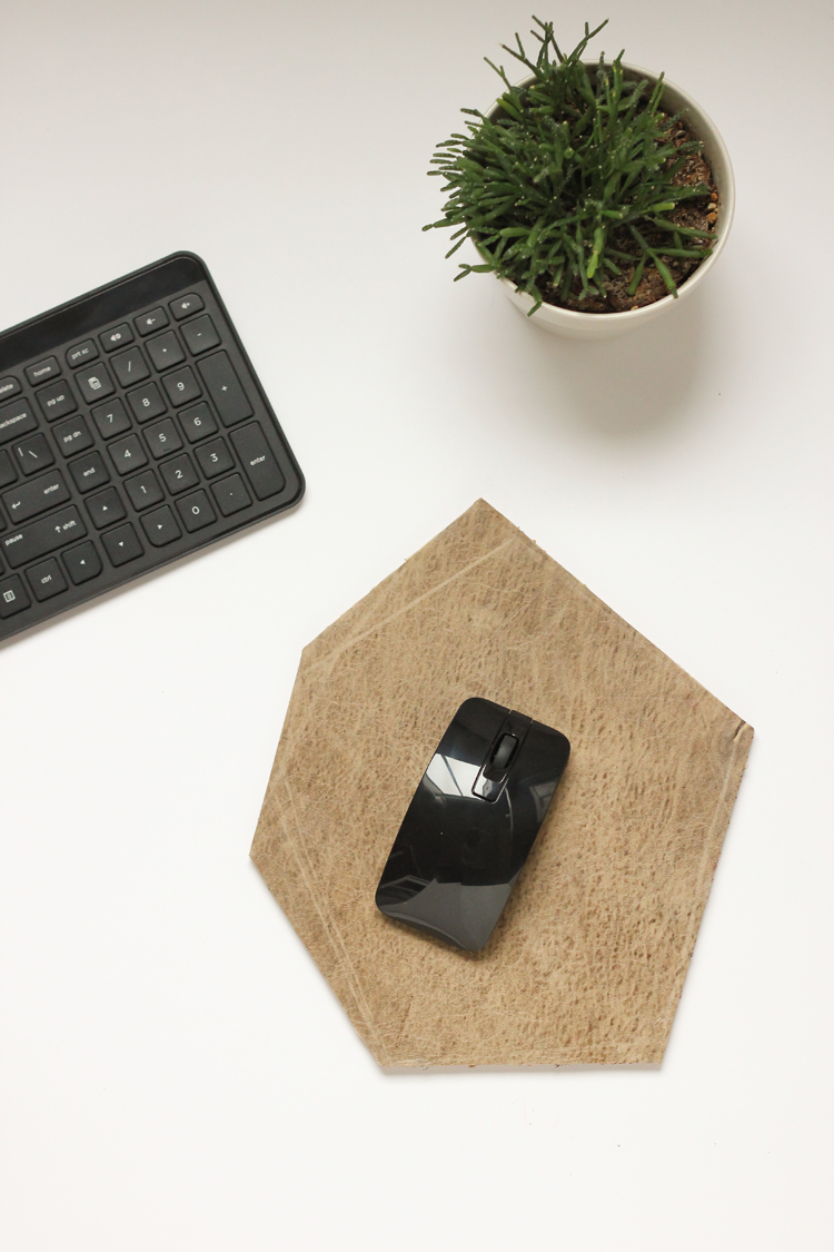 Picture Of original diy geometric leather mouse pad  7
