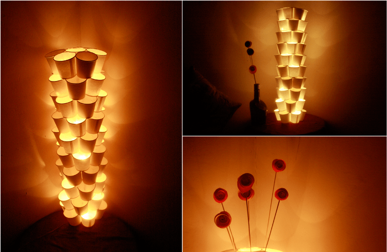 Original Diy Lamp Of Paper Cups
