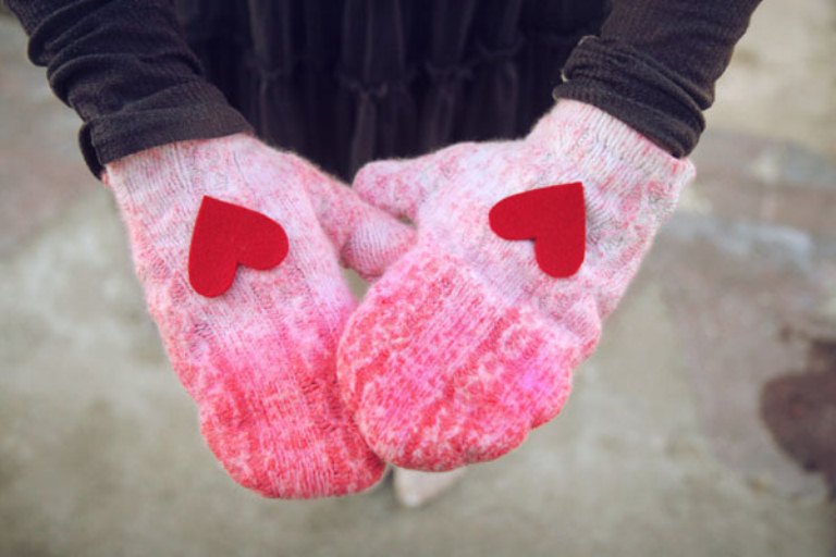 Perfect Diy Mittens As A Gift For Valentine's Day