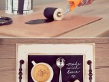 Personalized Diy Tray With A Chalkboard