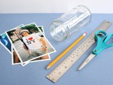 Photo Frames Out Of Glass Jars