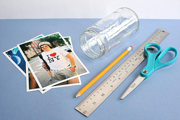 Photo Frames Out Of Glass Jars