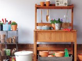 Potting Bench In A Garage