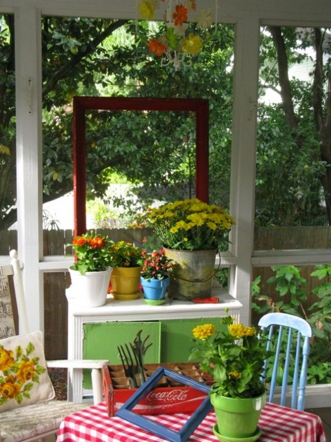 Potting Shed On A Front Porch