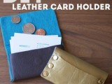 simple leather card holder