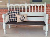 upcycled bed bench