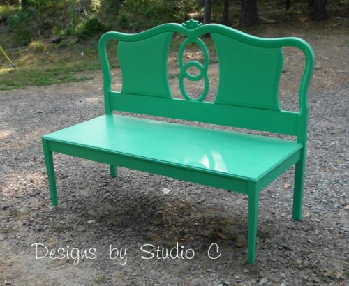 old headboard bench (via designsbystudioc)