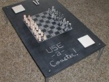 chess chalkboard table