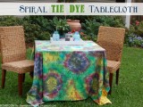 tie dye tablecloth