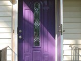 Purple Front Door Design