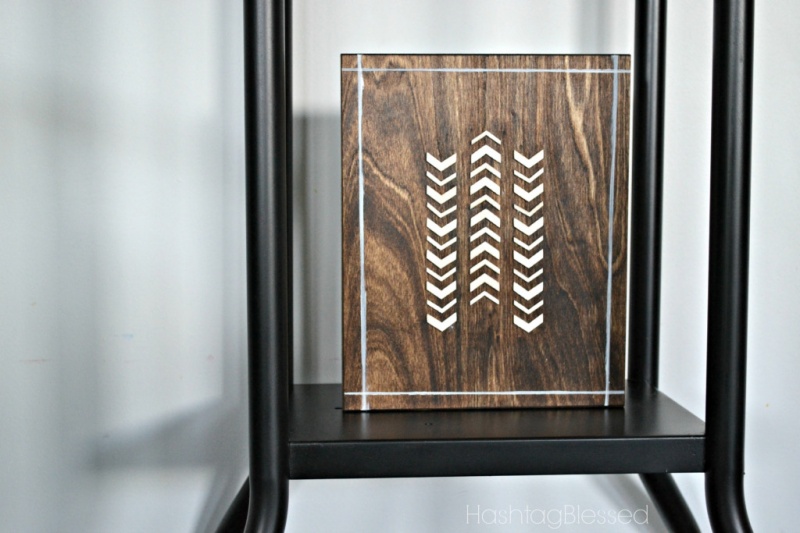 Picture Of quick diy tribal art wooden piece  1