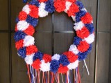 Red White And Blue 4th Of July Wreath