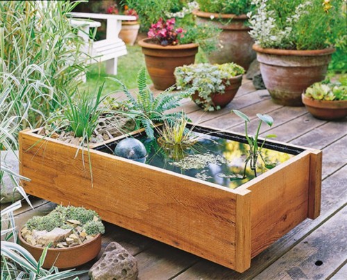 plywood water garden