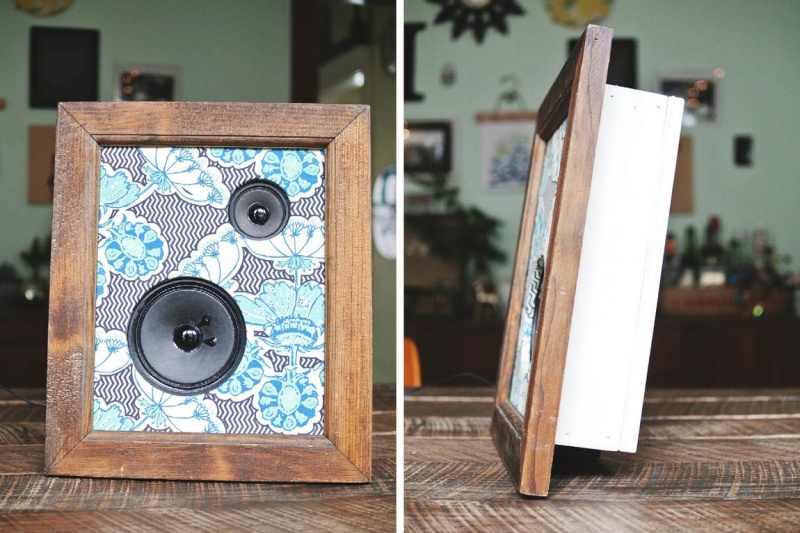 Retro Diy Framed Fabric Speakers