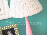 flower covered lampshade