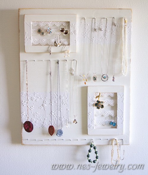 11 Romantic DIY Shabby Chic Jewelry Holders And Hangers
