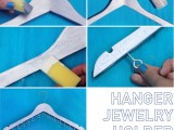 clothes hanger jewelry holder
