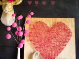 heart string art