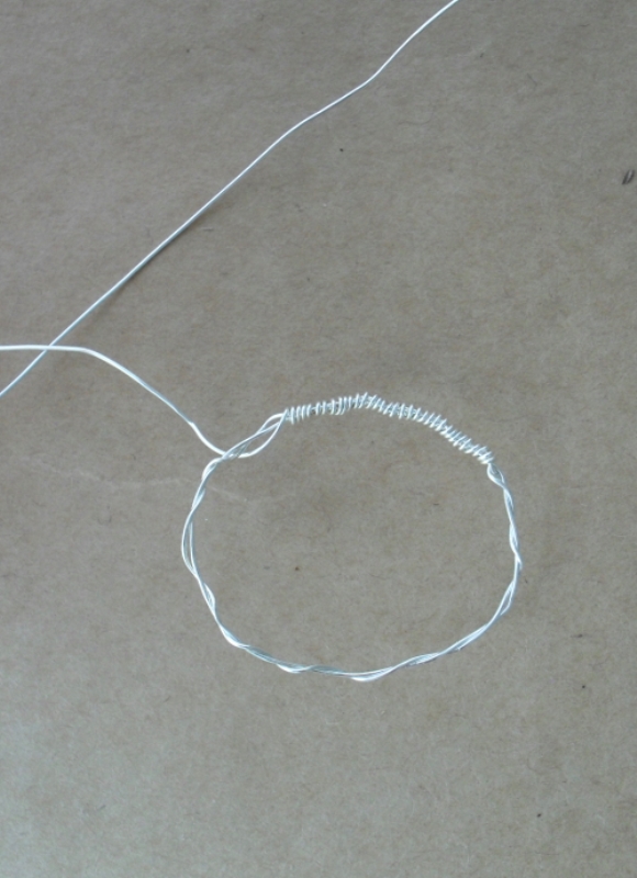 Romantic diy wire and pearl necklace  2