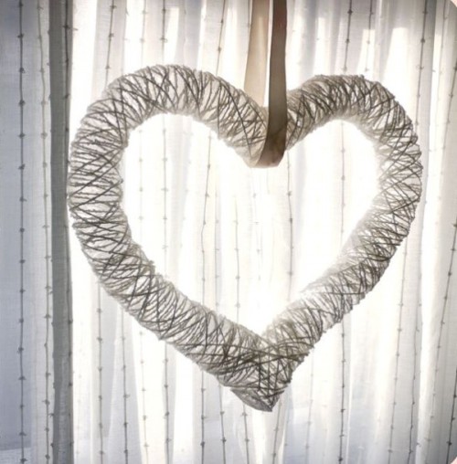 Romantic Heart Wreath For Valentine's Day