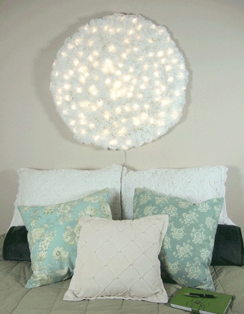 Romantic Snowball Lamp Of Coffee Filters