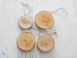 Rustic Diy Ornaments Of Wood Discs