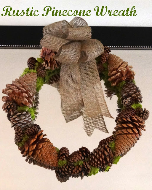 rustic pinecone wreath