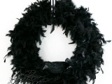 stylish raven wreath